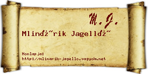 Mlinárik Jagelló névjegykártya